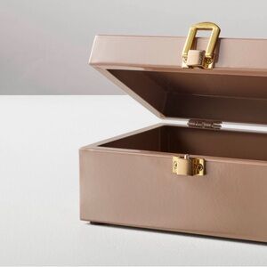 Hearth & Hand Metal Tan Latch Box